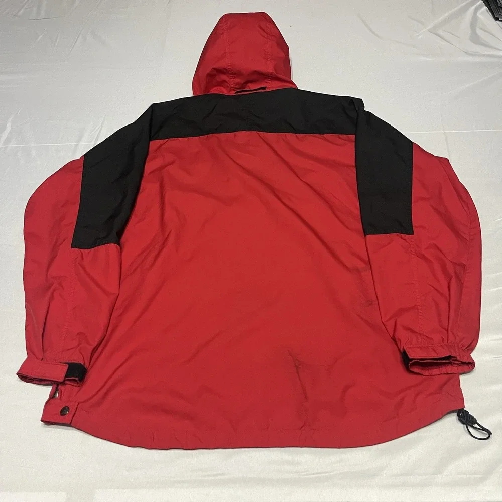 Y2K The North Face Hydrenaline Anorak Jacket Mens XL Red Pullover Rain